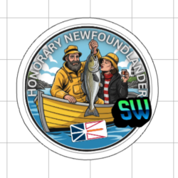 24 2" HONORARY NEWFOUNDLANDER STICKER - WATER RESISTANT
